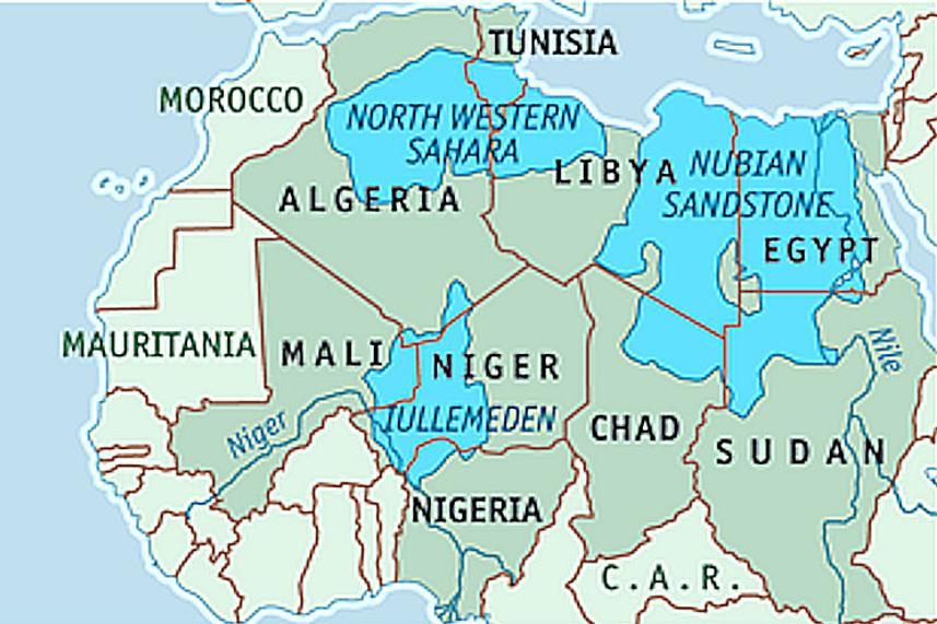 Sotto la lente Analisi d Area Il terzo è il sistema acquifero Iullemeden (IAS - condiviso principalmente dal Mali, Nigeria e Nigeria) che appartiene alla regione del Sahel ed è adiacente al confine