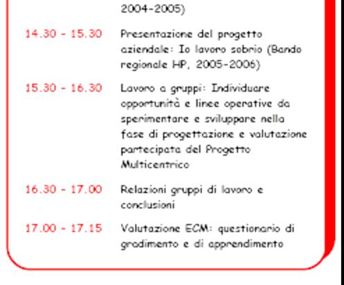 della salute in azienda, adattabile ai diversi contesti locali.