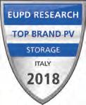 Premi e riconoscimenti Top Brand PV EuPD Research Per ben 4 anni consecutivi (2015/16/17/18) SENEC ha ottenuto il riconoscimento come Marchio top nel fotovoltaico (Top Brand PV) da parte del rinomato