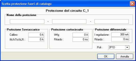 3) Scelta fuori catalogo: corrisponde al principio di scelta manuale della versione Caneco 4.