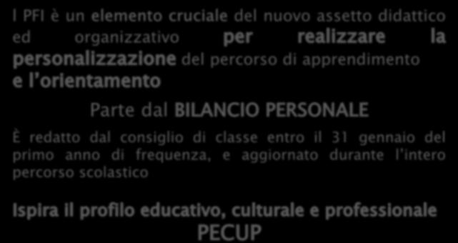 redatto dal consiglio di classe entro il 31 gennaio del primo