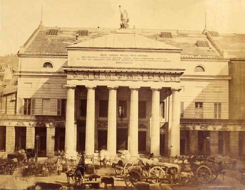 Genova, Teatro Carlo Felice, 1857 circa, stampa su carta salata,
