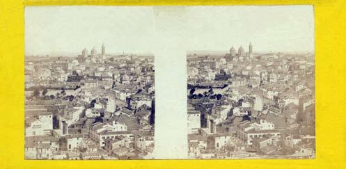 Roma, panorama parziale della città, 82 Rome du Capitole (manoscritto sul verso del supporto, 1860 circa, stampa su carta all albumina, numero di negativo inscritto nell immagine (stereogramma di