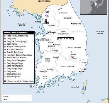 Le forze militari convenzionali Da 1953 trattato Usa in difesa Corea del Sud In Corea del