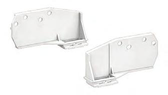.. 259/S 259/D 259/S_259/D SUPPORTI in policarbonato bianco BRACKETS