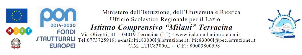 IL CONSIGLIO D'ISTITUTO VISTA la nota MIUR prot. 348 del 3 marzo 2017; VISTA la nota USR Lazio prot. N. 4979 del 9-03-2017; VISTA la nota USR Lazio prot. 41818 del 25-01-2018; VISTA la nota MIUR prot.