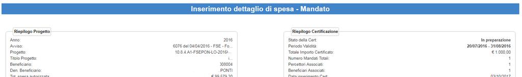 INSERIMENTO CERTIFICAZIONI FSE A