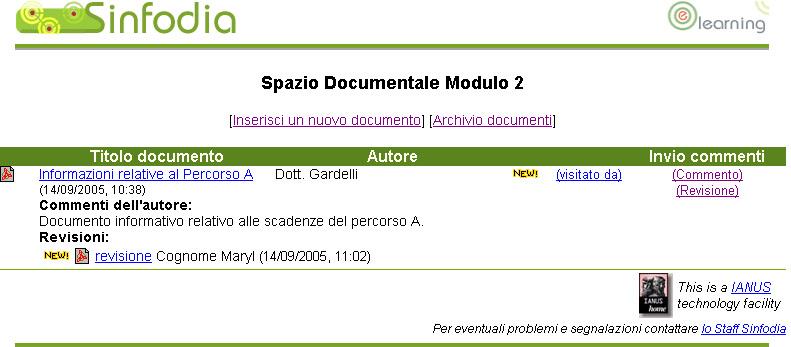 Nella schermata di inserimento commento è possibile inserire un commento testuale di massimo 2000 caratteri, mentre nella schermata di revisione è richiesto l inserimento del file di revisione (Fig.