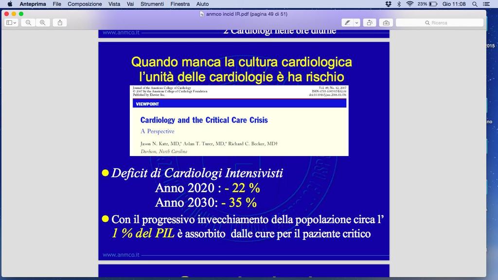 i cardiologi intensivisti