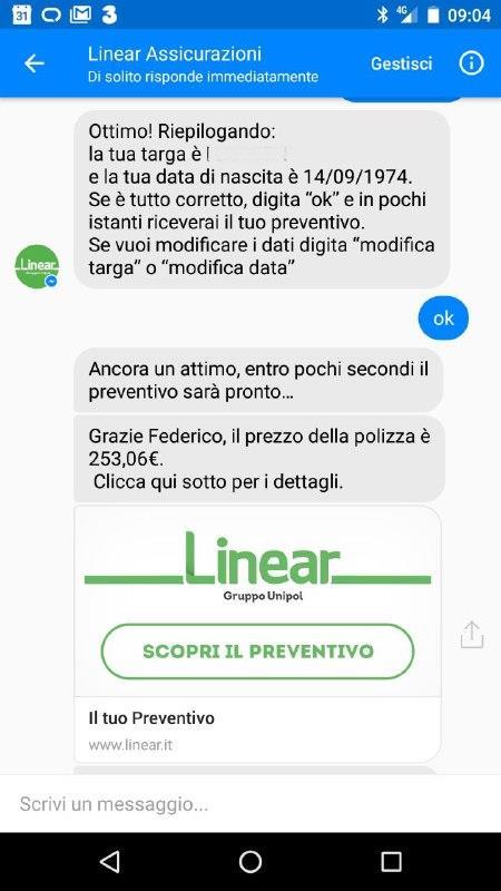 sistemi preventivazione Cliente: Progetto: bot