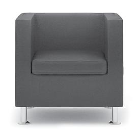 IMPILABILE - PAINTED FRAME (BLACK) - FLAME-RETARDANT FABRIC UPHOLSTERED SEAT AND BACK -