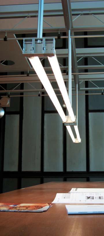 Hanging lamp direct light for fluorescent bulbs with spiral shaped