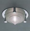 Ceiling lamp to be built, direct light, in chromed metal or polished brass.