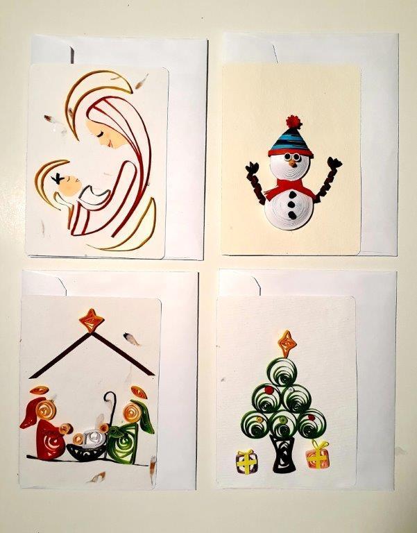 disegno quilling Natale