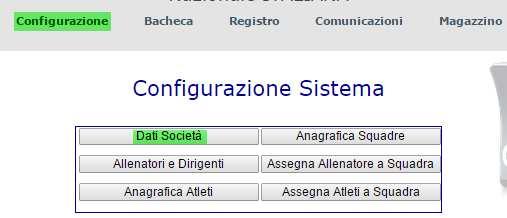 è Se non la ricordi più, consulta nel menù di Configurazione Sistema, la voce Dati Società : Eccola: Naturalmente puoi cambiarla a tuo piacimento.