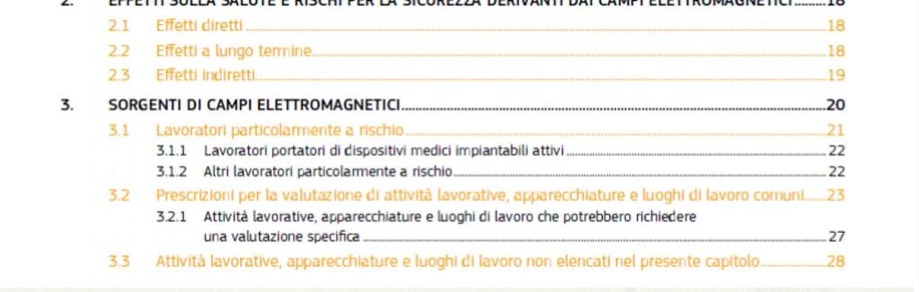 La PRIMA SEZIONE (capitoli da 1 a 3): introduzione generale, istruzioni sull utilizzo della guida, principali effetti sulla salute e la sicurezza.