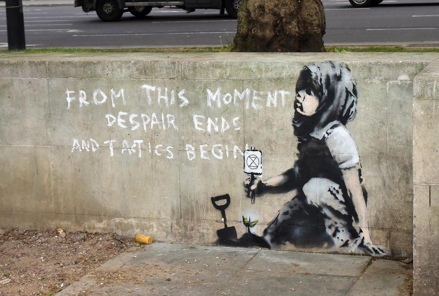 Ultima traccia di Banksy Da questo momento finisce la