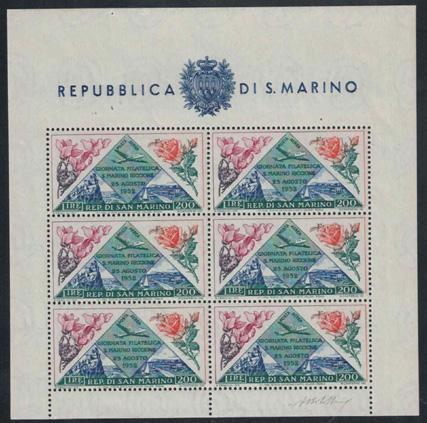 34 San Marino 100 44 Fiori, BF n 14,