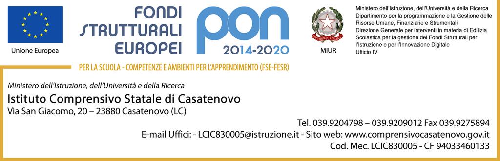 Casatenovo, 1 marzo 2018 Ai genitori degli alunni della Scuola secondaria OGGETTO: Progetto Generazione Hashtag.