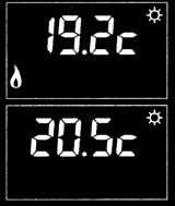 USO DEL TERMOSTATO D ambiente VIVRELEC regolazione delle temperature I setpoint CALDO e FREDDO sono regolabili da 10 C a 30 C mediante