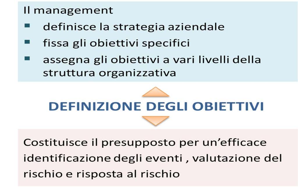 Determinazione obiettivi e sistema di controllo La valutazione di efficacia