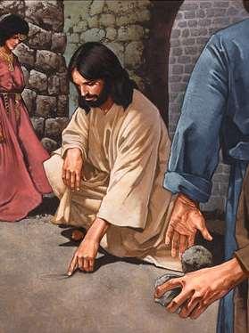 Chiamato a non pecare Giovanni 8.1-11 8:8 Di nuovo il Salvatore si è chinato verso il suolo, ed ha seguito scrivendo in terra.
