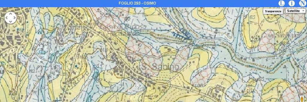 Carta geologica e relativa legenda: FAA ARGILLE AZZURE Peliti in strati fino ad un metro di spessore sia massivi che sottilmente laminati con faciesda neritiche ad epibatiali.