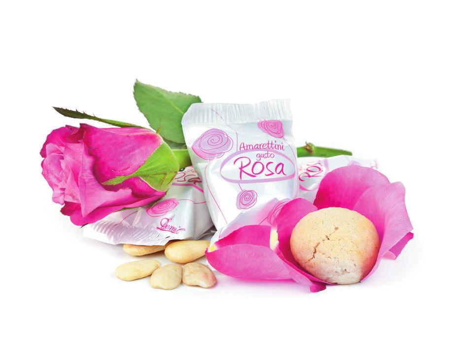 Amarettini alla Rosa amarettini alla rosa Rosa, i petali vengono utilizzati per l estrazione dell essenza di rosa e degli aromi, utilizzati in diversi