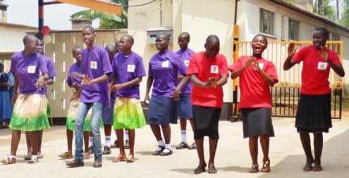 7 th August Elisabetta and Aurora, who were leaving for Italy, came to bid farewell to the children in Dala Kiye.