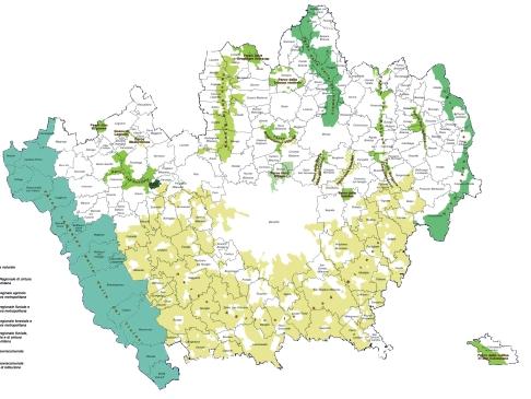 Mappa 2-2 I parchi nella Provincia di Milano Riserva naturale di cintura agricolo di cintura fluviale e di cintura forestale e