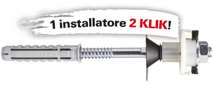 287010 WST 120 KLIK KIT FISSAGGIO LAVABI PARETE D.12 6,28 027456 01067 RT ELEMENTO DI FISSAGGIO RAD.