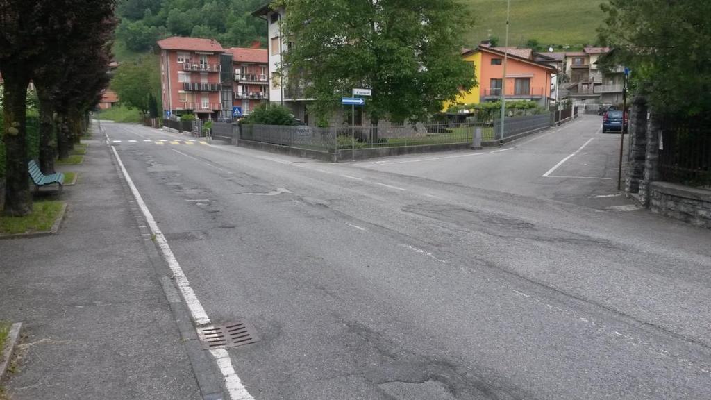 Tratto di via Colleoni in corrispondenza