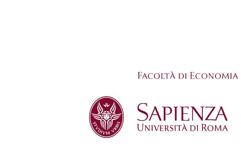 Verbale della Giunta di Facoltà Seduta ordinaria del 15 giugno 2016 Il giorno 15 giugno 2016 alle ore 15:30, presso la Sala delle Lauree, si è riunita la Giunta di Facoltà di Economia, convocata in