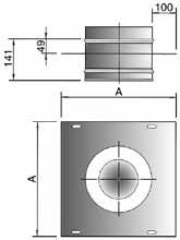 Elementi di fissaggio Staffa a parete Distanziale regolabile per staffa a parete - Da installare ogni 4 m. - ssicura la stabilità laterale contro l azione del vento. Ø Int.