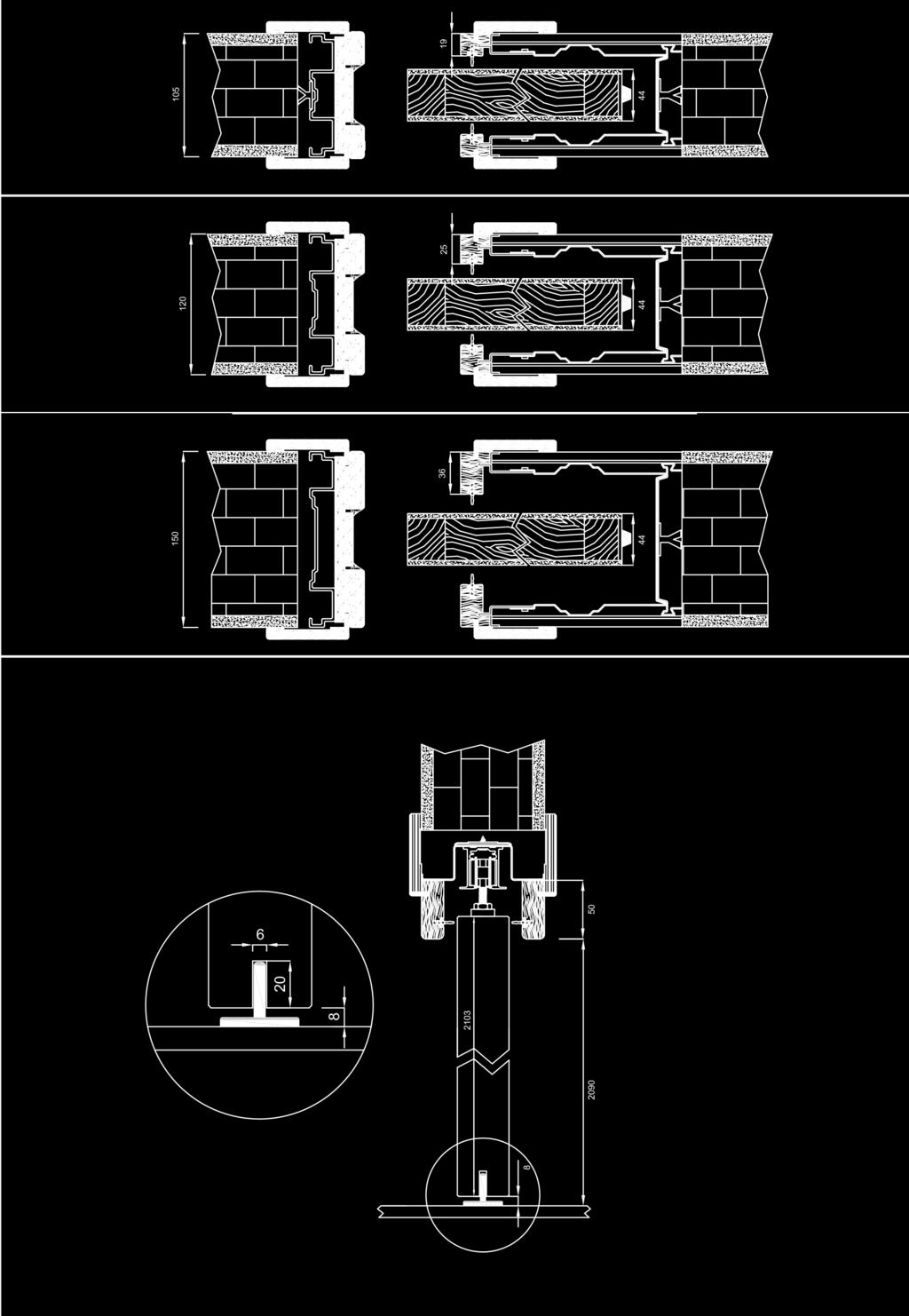 KIT SCORREVOLE 1 ANTA In-wall sliding door frame kit (single leaf) MURO