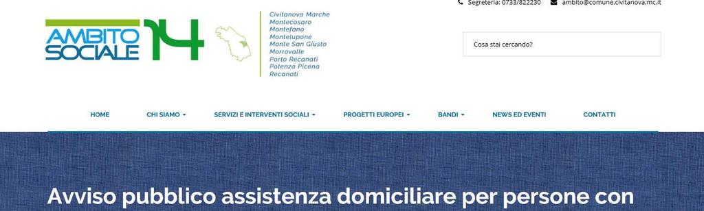 Procedura di inserimento delle domande La procedura on-line dedicata al Servizio assistenza domiciliare per persone con demenze è uno strumento tecnologico in grado di limitare al massimo errori di