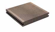 PAVIMENTO PER ESTERNI COMPOSITO Composite outdoor flooring Caratteristiche tecniche: Technical features: Il Wood Plastic Composite è un materiale composito formato da fibra di bamboo (60%), materiale