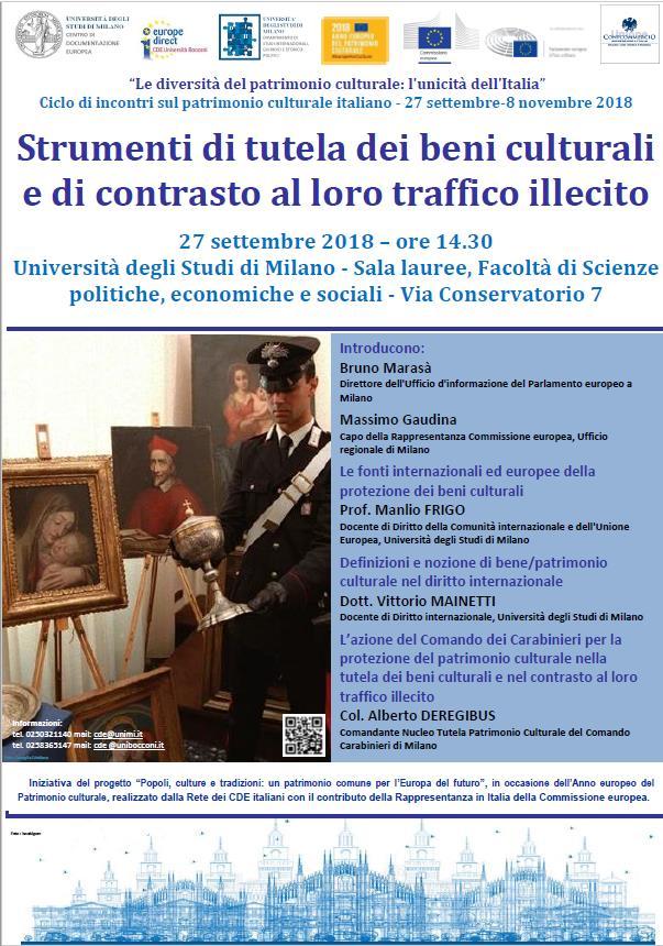 Per ciascuna data del ciclo di incontri sono stati coinvolti sia relatori istituzionali dell Università degli Studi di Milano, dell Università Bocconi Milano e di Confcommercio che relatori esterni