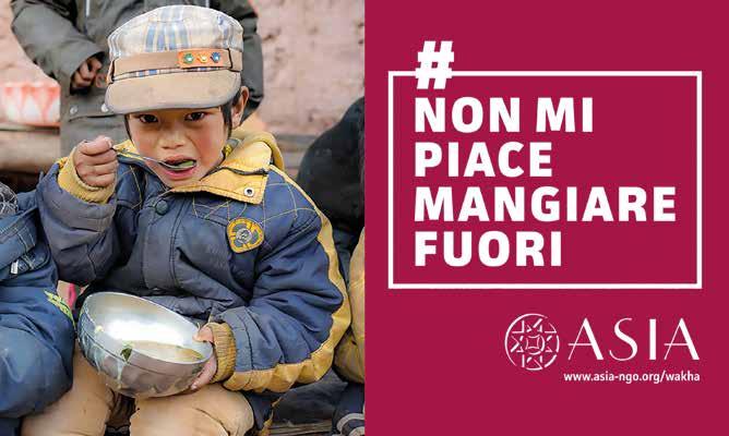 WAKHA Per promuovere la raccolta fondi per questo progetto è stata lanciata la Campagna #nonmipiacemangiarefuori e sono stati promossi due nuovi strumenti: video-ricette tibetane e Show-cooking di