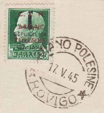 L utilizzo dei francobolli della resistenza finì con l emissione dei francobolli della luogotenza, la serie Imperiale emissione di Novara, (maggio 1945) composta da 7 valori, 10, 20, 50, 60 centesimi