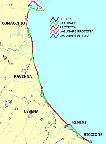 C TIPI DI LINEA DI RIVA NATURALE PROTETTA