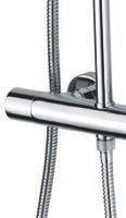cm 150 K-Cosmo shower column Ø 20 mm with exposed Thermostatic mixer with built-in diverter. Cosmo Shower head Ø 230 mm.