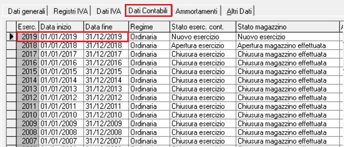 Qualora siano gestite in e/ più attività IVA e/o CONTABILI, è necessario eseguire le suddette operazioni per ogni tipologia di attività.