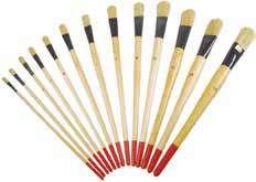 4 Flat tip paint brush mod. 4 nº. nº.4 nº.8 nº. nº. nº.4 nº. nº.8 nº.0 nº.