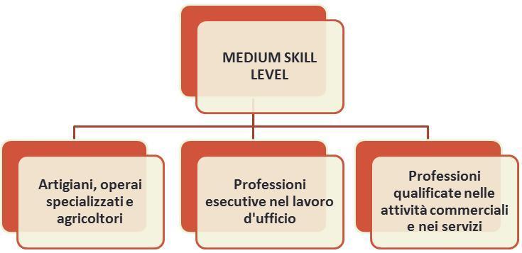 Provincia di Cremona - Focus Professioni Figura 10 - Classificazione Medium skill level Figura 11 - Classificazione Low skill level Analizzando gli avviamenti per livello di skill, si osserva per la