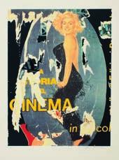 42 271 Mimmo Rotella (1918-2006) Storia del Cinema - Serigrafia e decollage su carta, es. 60/100 cm.