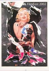 101x72 272 Mimmo Rotella (1918-2006) Omaggio a Marilyn - Serigrafia e decollage su carta, es. p.a. cm.