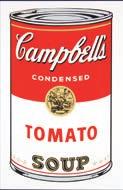 Andy Warhol after Soup Campbell s Vegetable - Serigrafia a colori, open edition cm. 90x60 Sunday B.