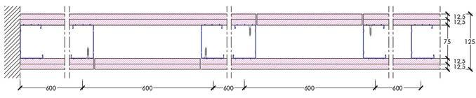 PARETI DIVISORIE - Prove in accordo alla norma EN 1364-1 1.40 Parete SA 125/75 LR F LAPI 55/C/11-103 FR R w = 54 db valutazione analitica con riferimento al rapporto di prova I.G.