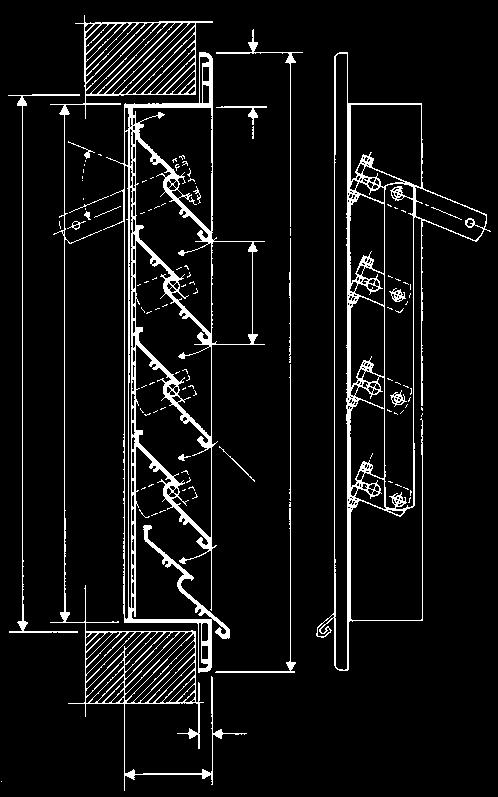 INGOMBRI L x H L - 50 x H - 50 50 100 L + 50 x H + 50 CAMPO D APPLICAZIONE ACCESSORI 80 10 L 400 500 600 800 1000 1200 1400 1600